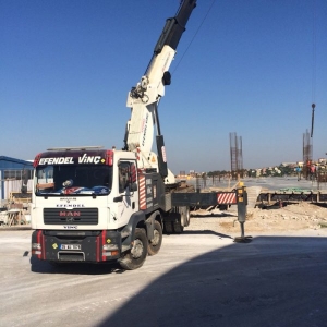80 Tonluk Vinç İle Kolon Dikilmesi 3