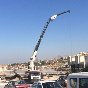80 Tonluk Vinç İle Kolon Dikilmesi 6